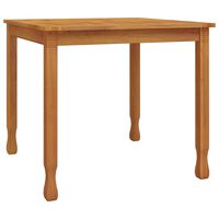 vidaXL Patio Dining Table 33.5"x33.5"x29.5" Solid Wood Teak