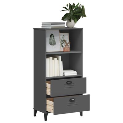 vidaXL Bookcase VIKEN Anthracite Gray 23.6"x13.8"x48.4" Engineered Wood