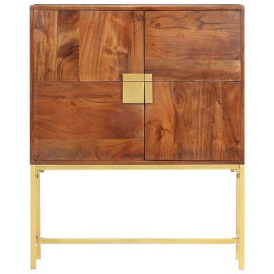 vidaXL Highboard 31.5"x11.8"x39.4" Solid Acacia Wood