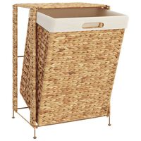 vidaXL Laundry Basket 17.3"x13.4"x25.2" Water Hyacinth