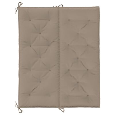 vidaXL Garden Bench Cushion Taupe 47.2"x(19.7"+19.7")x2.8" Oxford Fabric