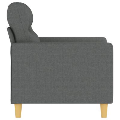 vidaXL Sofa Chair Dark Gray 23.6" Fabric