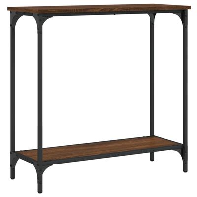 vidaXL Console Table Brown Oak 29.5"x12"x29.5" Engineered Wood