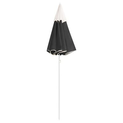 vidaXL Garden Parasol with Steel Pole Anthracite 70.9"