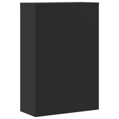 vidaXL File Cabinet Black 35.4"x15.7"x55.1" Steel