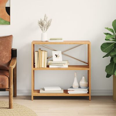 vidaXL 3-Tier Shelf 31.5"x11.8"x30.7" Solid Wood Oak