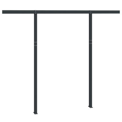 vidaXL Awning Post Set Anthracite 118.1"x96.5" Iron