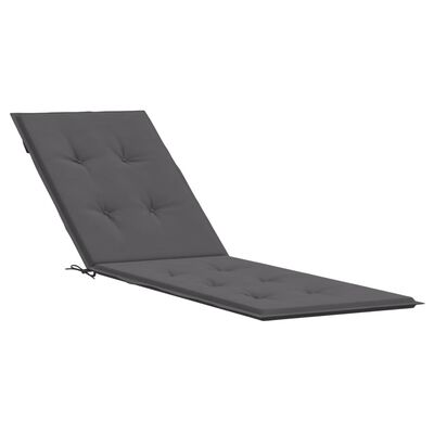 vidaXL Deck Chair Cushion Anthracite (29.5"+41.3")x19.7"x1.6"