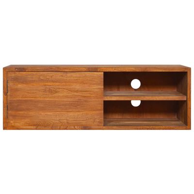 vidaXL Wall-mounted TV Stand 70.9"x11.8"x11.8" Solid Wood Teak