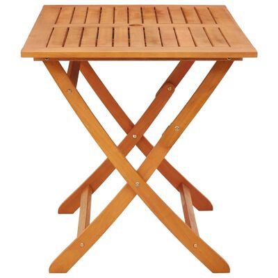 vidaXL Folding Patio Table 47.2"x27.6"x29.5" Solid Wood Eucalyptus