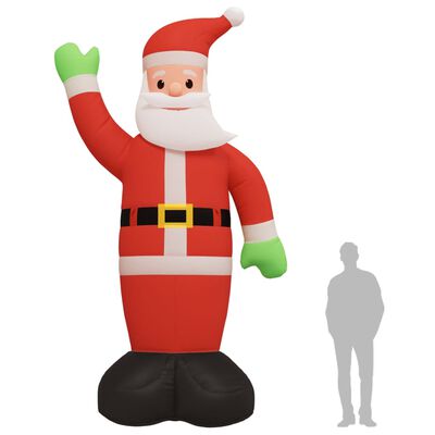 vidaXL Inflatable Santa Claus with LEDs 16 ft