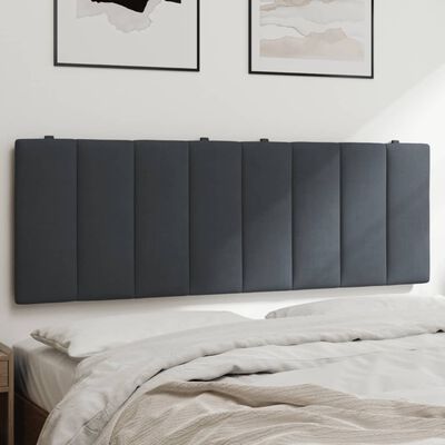 vidaXL Headboard Cushion Dark Gray 53.9" Velvet