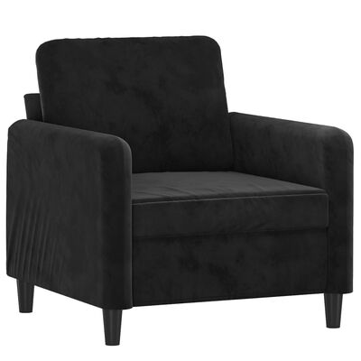 vidaXL Sofa Chair Black 23.6" Velvet