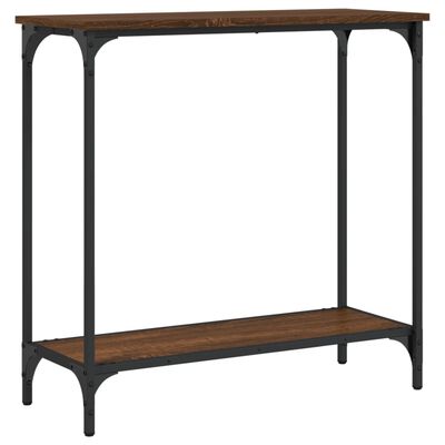 vidaXL Console Table Brown Oak 29.5"x12"x29.5" Engineered Wood