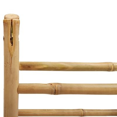 vidaXL Double Towel Ladder with 4 Rungs 35.4"x19.7"x39.4" Bamboo