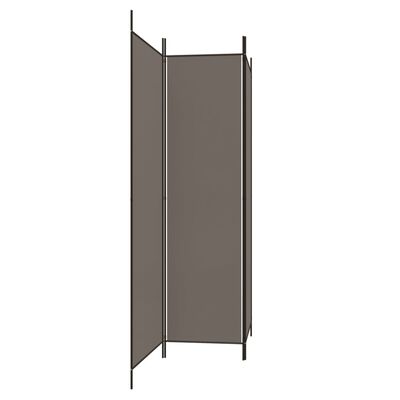 vidaXL 3-Panel Room Divider Anthracite 59.1"x86.6" Fabric