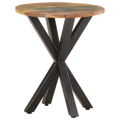 vidaXL Side Table 18.9"x18.9"x22" Solid Reclaimed Wood