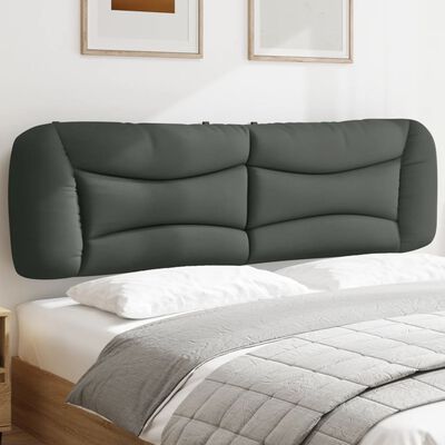 vidaXL Headboard Cushion Dark Gray 76" Fabric