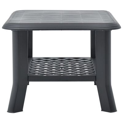 vidaXL Coffee Table Anthracite 35.4"x23.6"x18.1" Plastic