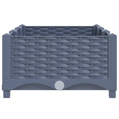 vidaXL Raised Bed 47.2"x15.7"x9.1" Polypropylene