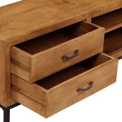 vidaXL TV Stand Solid Wood Mango 55.1"x11.8"x15.7"