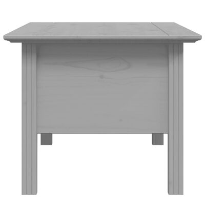 vidaXL Coffee Table BODO Gray 39.4"x21.7"x18.1" Solid Wood Pine