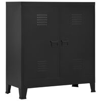 vidaXL Industrial Storage Chest Black 35.4"x15.7"x39.4" Steel