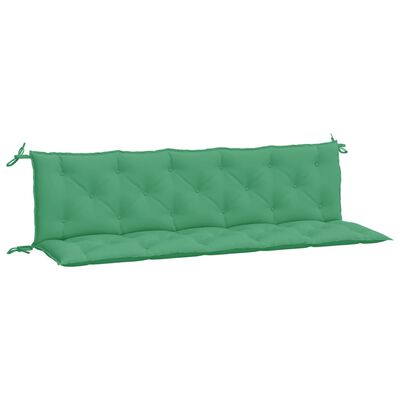 vidaXL Garden Bench Cushion Green 70.9"x(19.7"+19.7")x2.8" Oxford Fabric