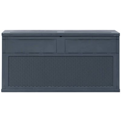 vidaXL Patio Storage Box 84.5 gal Anthracite