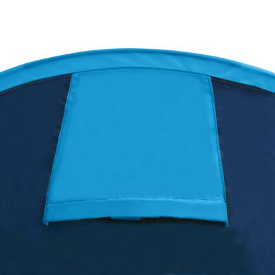 Waterproof Camping Tent 4 Persons Navy Blue/Light Blue