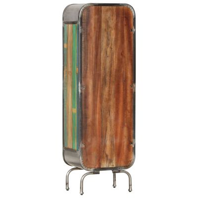 vidaXL Highboard Multicolor 15.7"x11.8"x49.6" Solid Wood Reclaimed