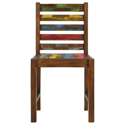 vidaXL Dining Chairs 4 pcs Solid Reclaimed Wood