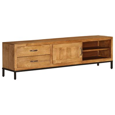 vidaXL TV Stand Solid Wood Mango 55.1"x11.8"x15.7"