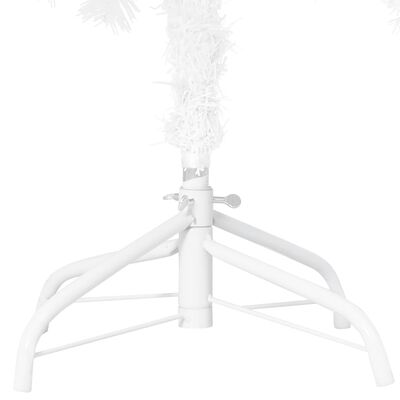 vidaXL Artificial Pre-lit Christmas Tree with Ball Set White 47.2" PVC