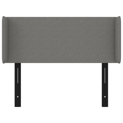 vidaXL Headboard with Ears Dark Gray 40.6"x6.3"x30.7"/34.6" Fabric