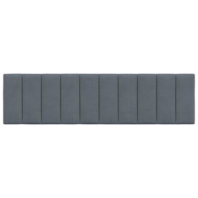 vidaXL Headboard Cushion Dark Gray 72" Velvet