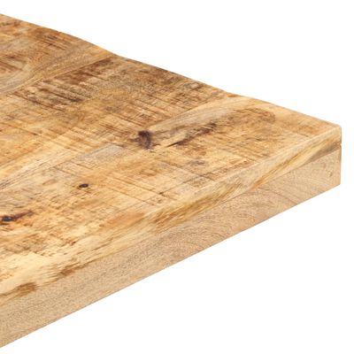 vidaXL Bar Table Square 19.7"x19.7"x43.3" Rough Mango Wood