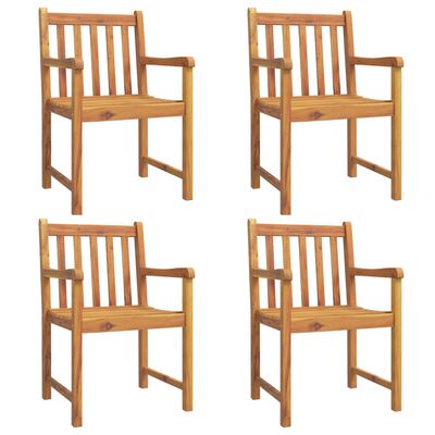 vidaXL 5 Piece Patio Dining Set Solid Wood Acacia