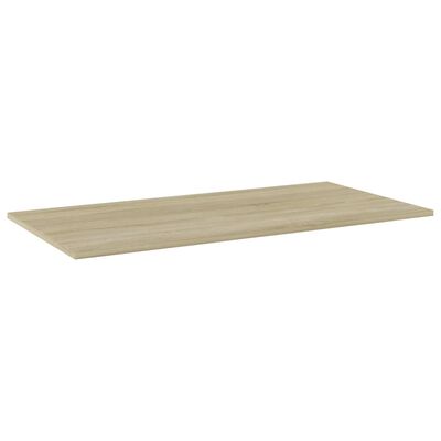 vidaXL Bookshelf Boards 4 pcs Sonoma Oak 31.5"x11.8"x0.6" Engineered Wood