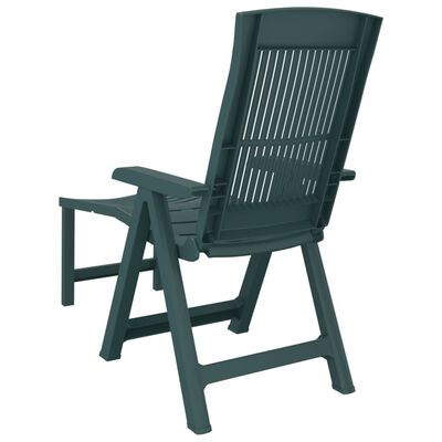 vidaXL Sun Lounger Green Plastic