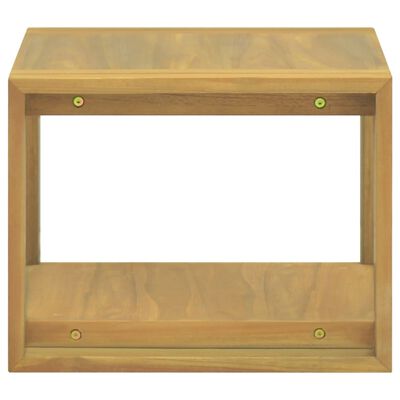 vidaXL Wall-mounted Bathroom Cabinet 17.7"x17.7"x13.8" Solid Wood Teak