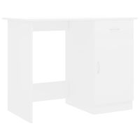 vidaXL Desk White 39.4"x19.7"x29.9" Engineered Wood