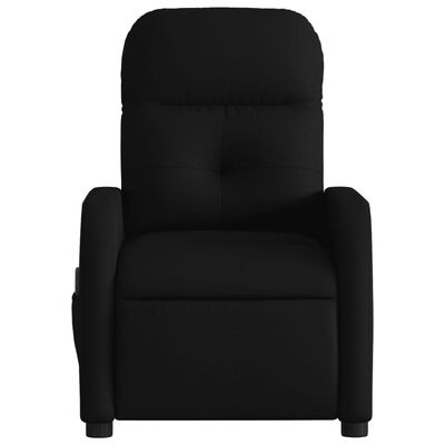 vidaXL Massage Recliner Chair Black Fabric