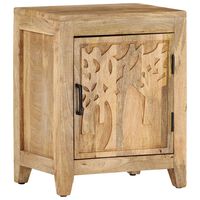 vidaXL Bedside Cabinet 15.7"x11.8"x19.7" Solid Mango Wood