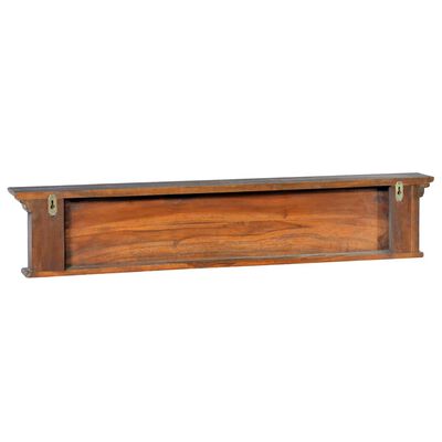 vidaXL Wall Mounted Coat Rack 39.4"x3.9"x7.9" Solid Teak Wood