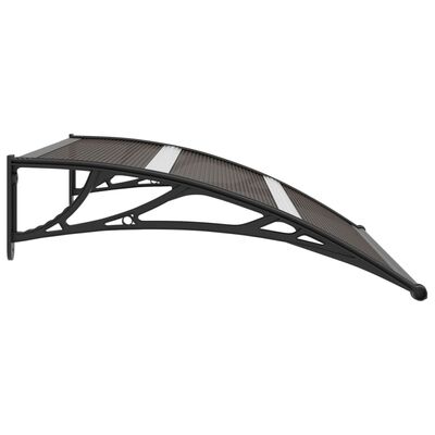 vidaXL Door Canopy Black 47.2"x29.5" PC