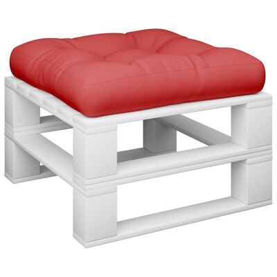 vidaXL Pallet Cushion Red 19.7"x19.7"x4.7" Fabric