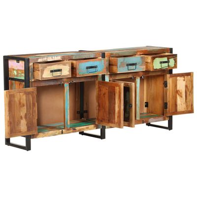 vidaXL Sideboard 67.7"x13.8"x31.5" Solid Reclaimed Wood