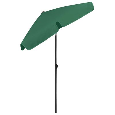 vidaXL Beach Parasol Green 70.9"x47.2"