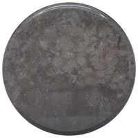 vidaXL Table Top Black Ø15.7"x1" Marble